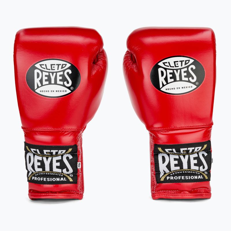 Rękawice bokserskie Cleto Reyes Lace Up Sparring red 2