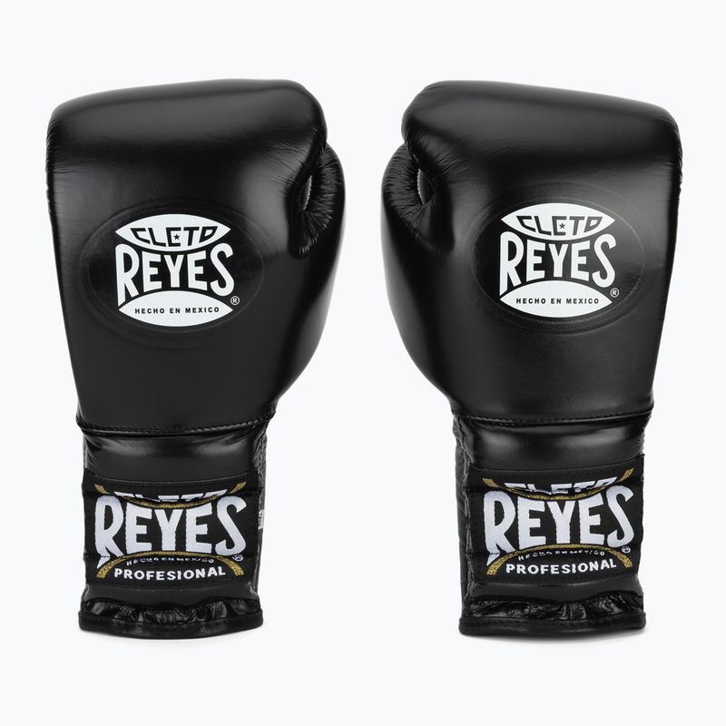 Rękawice bokserskie Cleto Reyes Traning Thumb black/silver 2