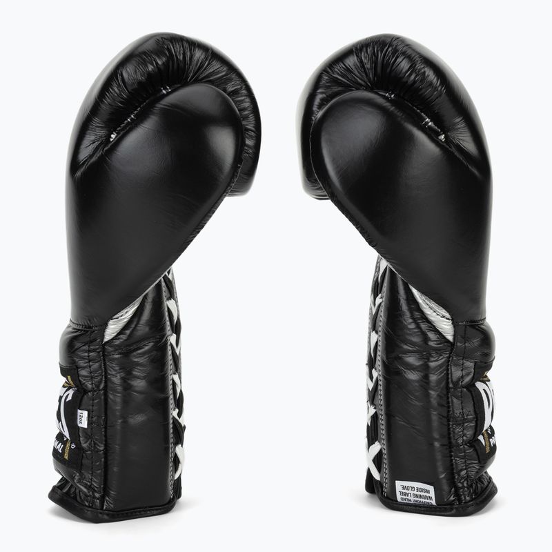 Rękawice bokserskie Cleto Reyes Traning Thumb black/silver 4