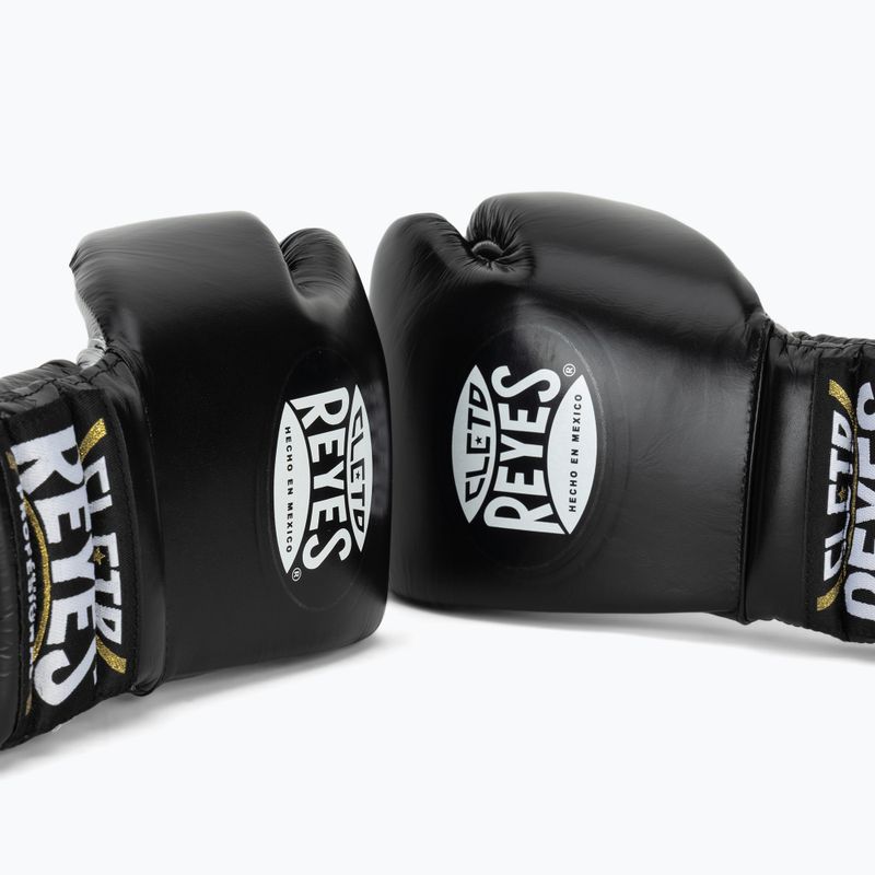 Rękawice bokserskie Cleto Reyes Traning Thumb black/silver 7