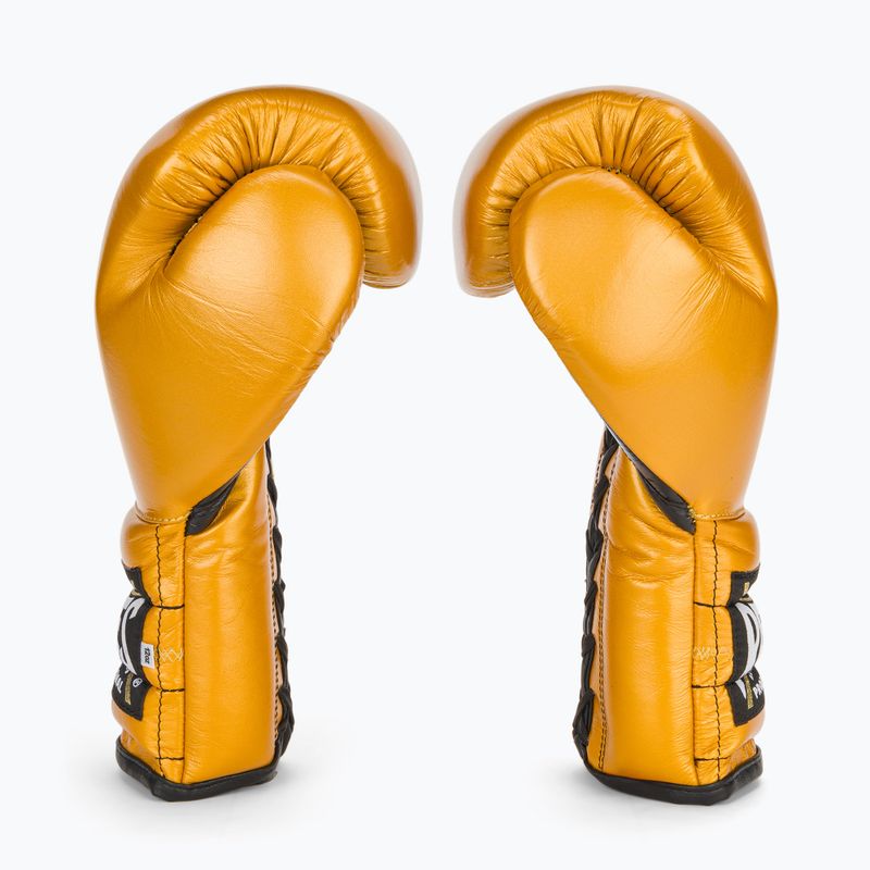 Rękawice bokserskie Cleto Reyes Lace Up Sparring gold 4