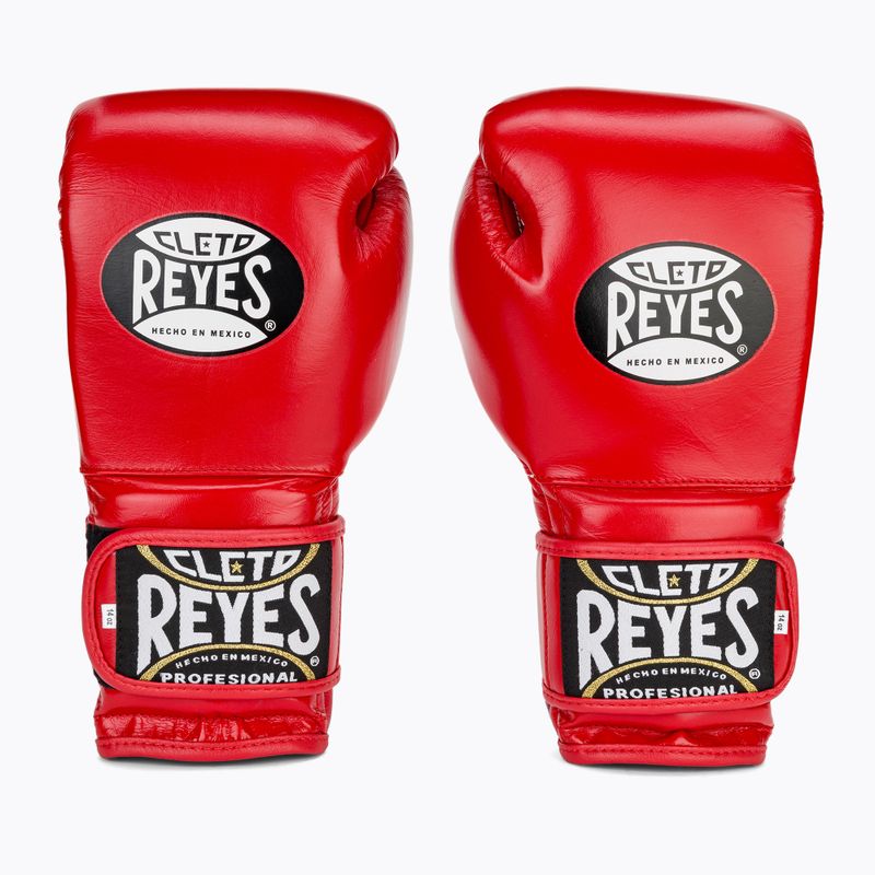 Rękawice bokserskie Cleto Reyes Velcro Sparring red 2