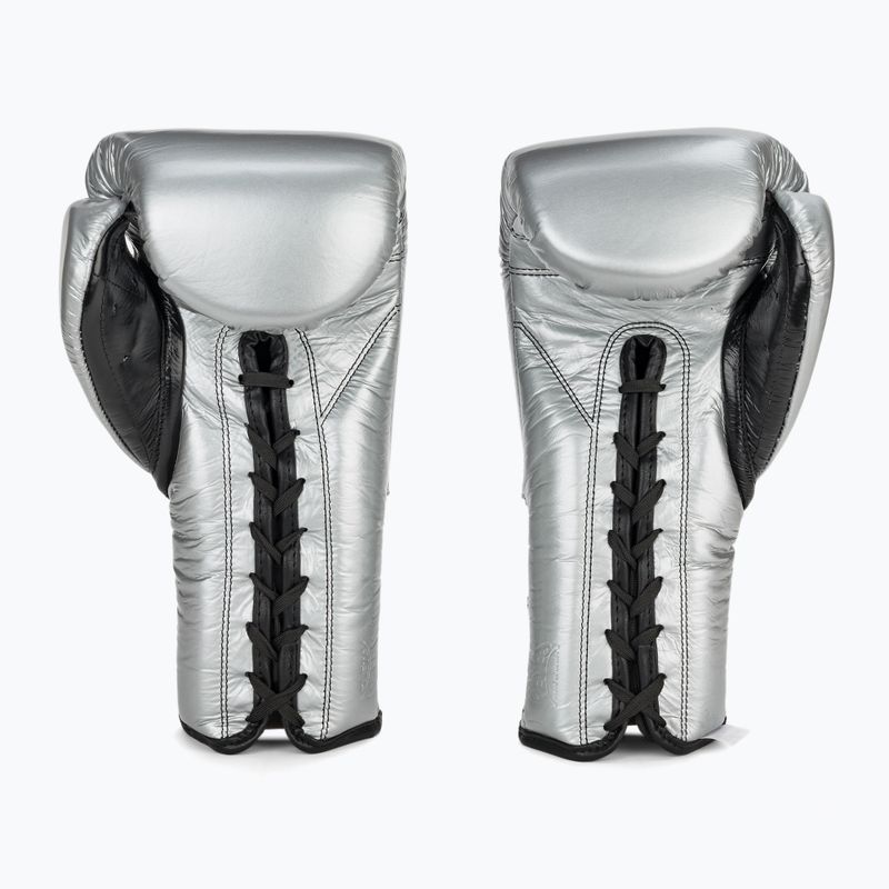 Rękawice bokserskie Cleto Reyes Lace Up Sparring silver 3