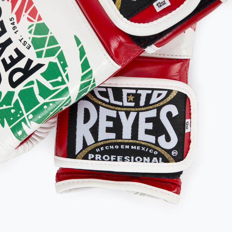 Rękawice bokserskie Cleto Reyes Velcro Sparring red/white green red 5