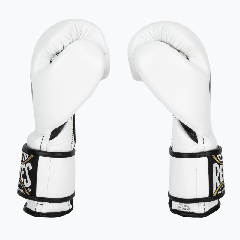 Rękawice bokserskie Cleto Reyes Velcro Sparring white/black 3