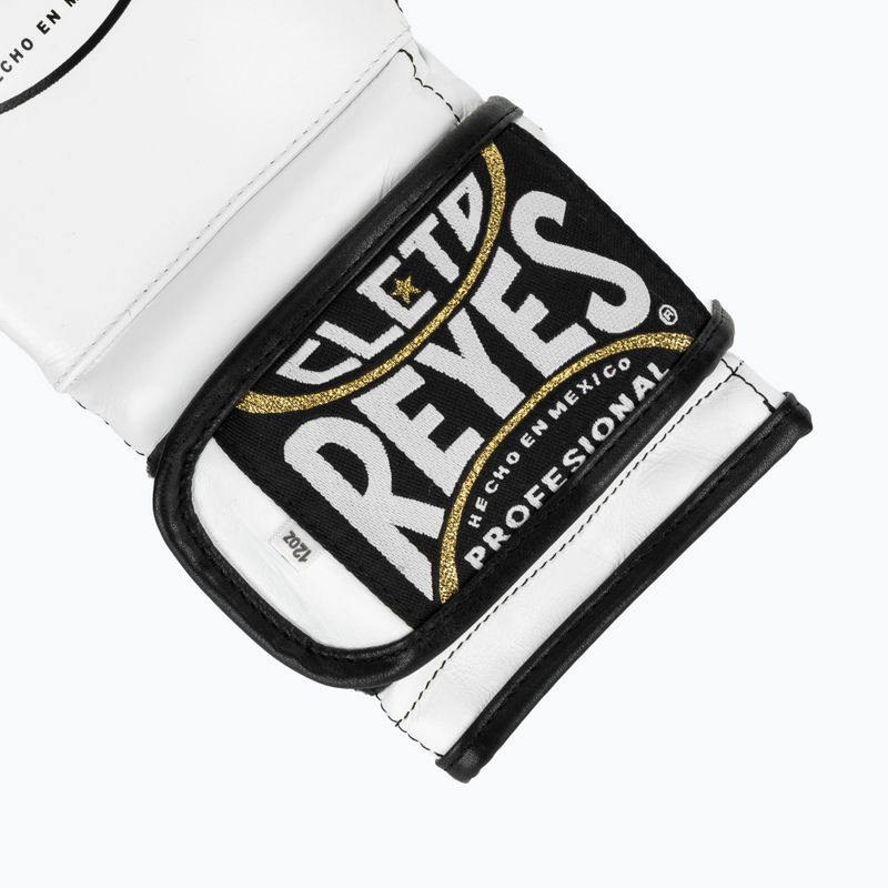 Rękawice bokserskie Cleto Reyes Velcro Sparring white/black 5