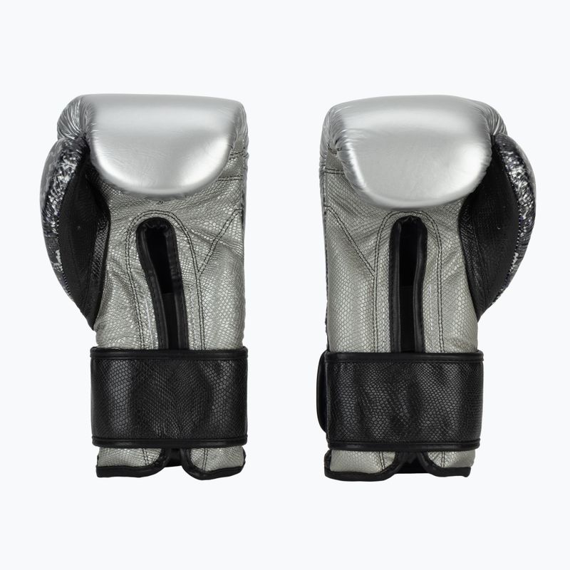 Rękawice bokserskie Cleto Reyes Velcro Sparring silver/black 3