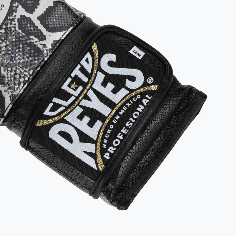 Rękawice bokserskie Cleto Reyes Velcro Sparring silver/black 6
