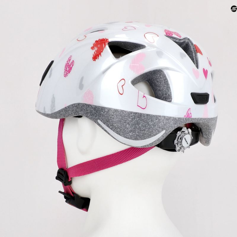 Kask rowerowy dziecięcy Alpina Ximo white hearts 9