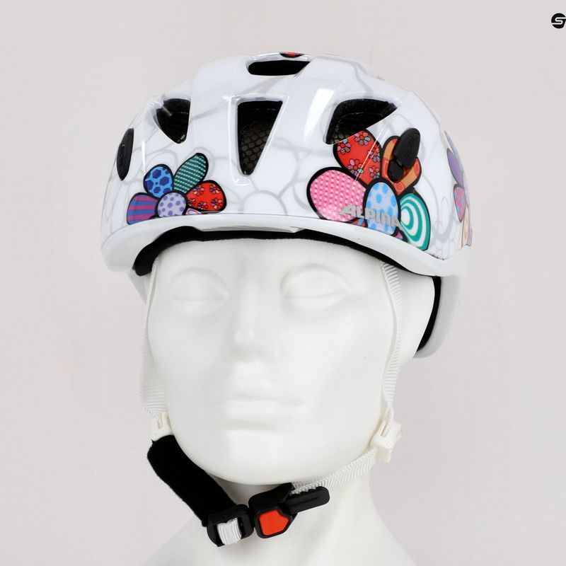 Kask rowerowy dziecięcy Alpina Ximo Flash white flower 13