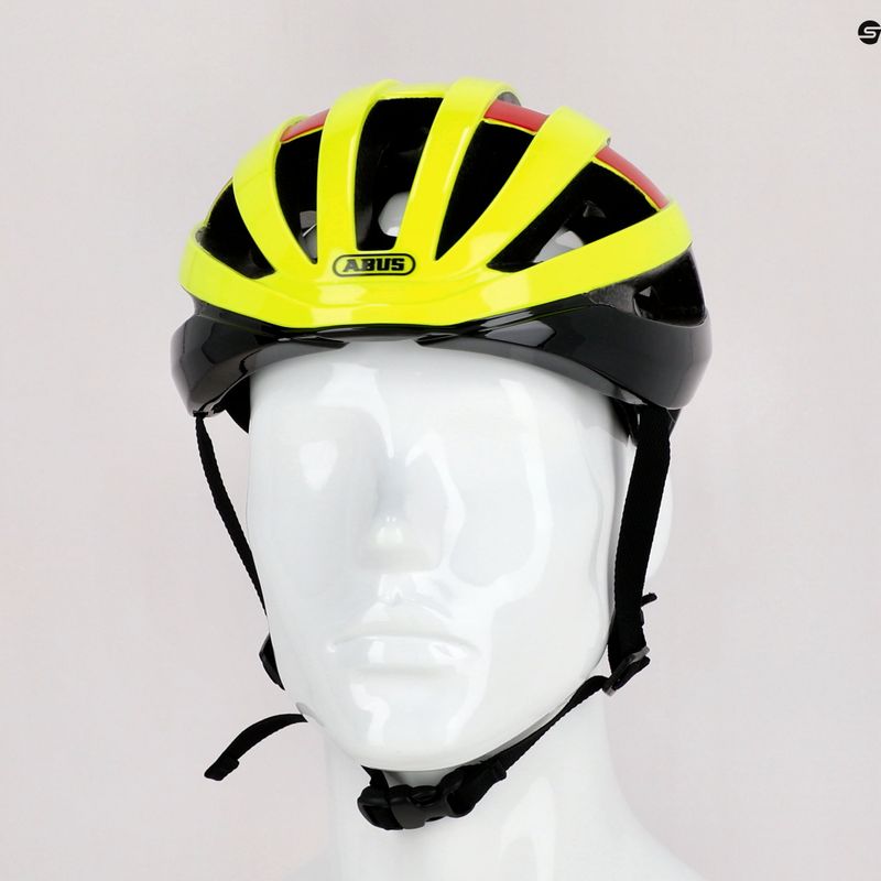 Kask rowerowy ABUS Viantor neon yellow 9