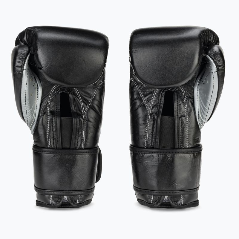 Rękawice bokserskie Cleto Reyes Velcro Sparring black/silver 3