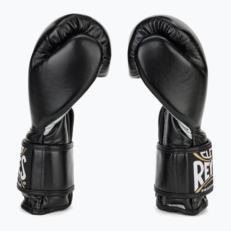 Rękawice bokserskie Cleto Reyes Velcro Sparring black/silver 4