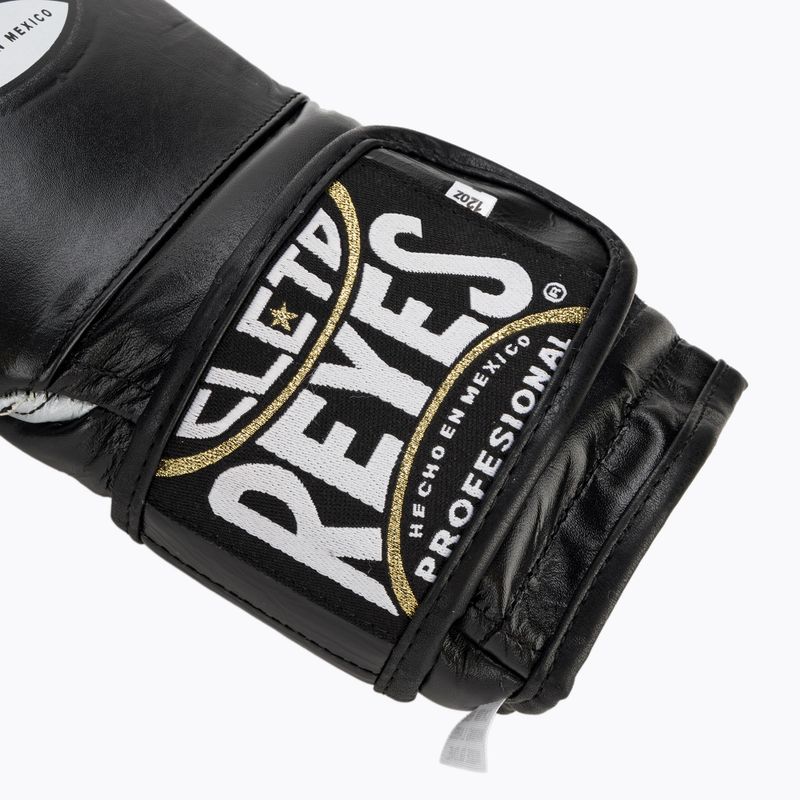 Rękawice bokserskie Cleto Reyes Velcro Sparring black/silver 6