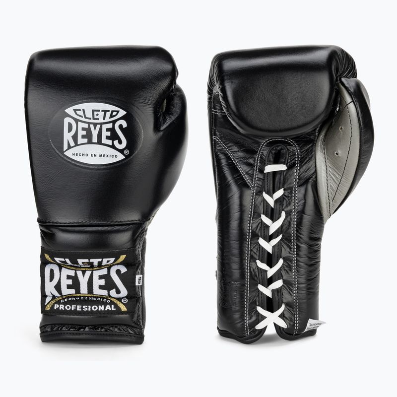 Rękawice bokserskie Cleto Reyes Lace Up Sparring black