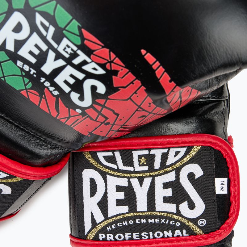 Rękawice bokserskie Cleto Reyes Velcro Sparring black/red/white green red 5