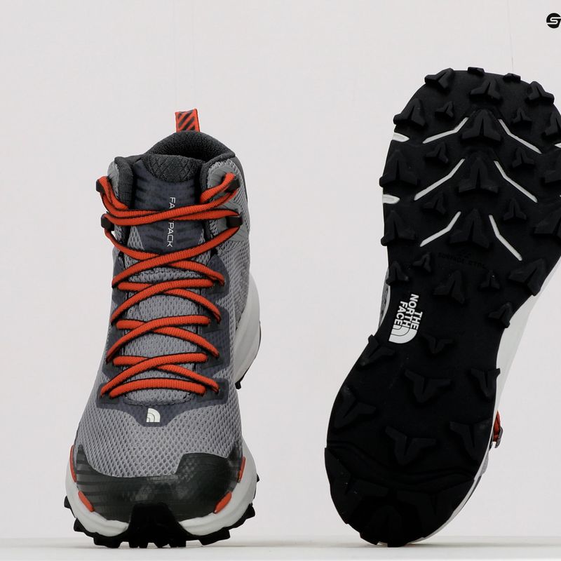 Buty turystyczne męskie The North Face Vectiv Fastpack Mid Futurelight meld grey/asphalt grey 15