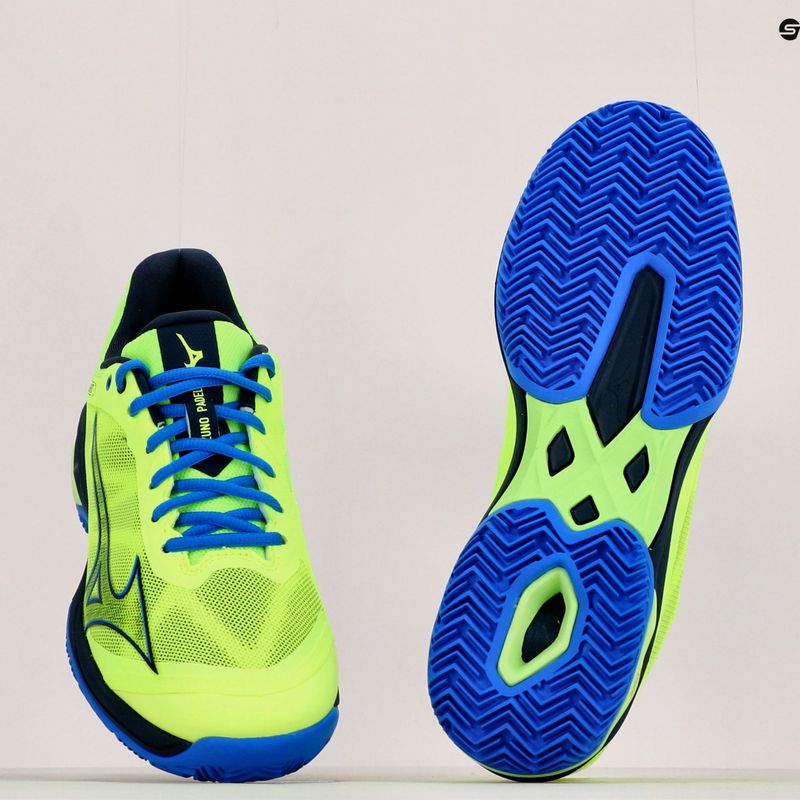 Buty do padla męskie Mizuno Wave Exceed Light Padel neo lime/total eclipse/super sonic 16
