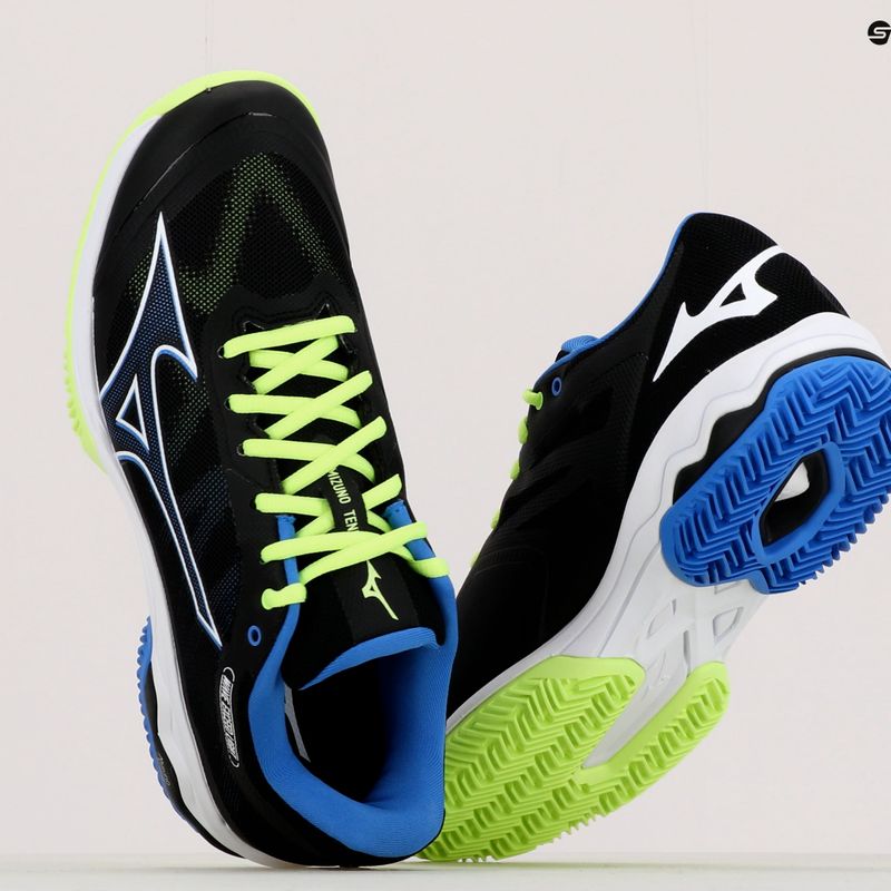 Buty do tenisa męskie Mizuno Wave Exceed Light CC black/neo lime/super sonic 15