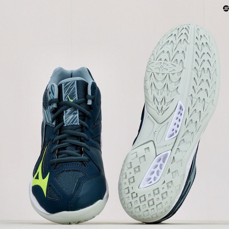 Buty do siatkówki męskie Mizuno Thunder Blade 3 Mid niebieskie V1GA217538 11