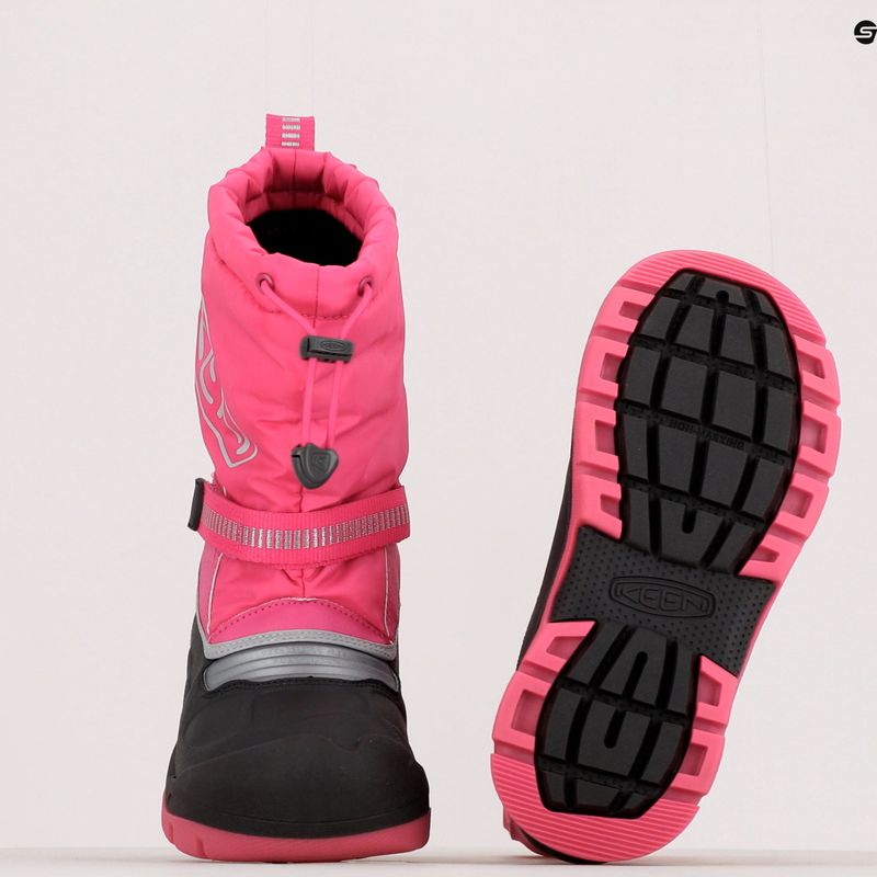 Śniegowce dziecięce KEEN Snow Troll WP fuchsia purple/silver 16