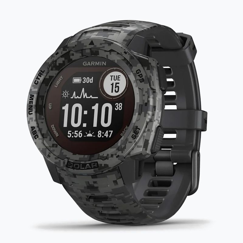 Zegarek Garmin Instinct Solar Camo Edition czarny 010-02293-05