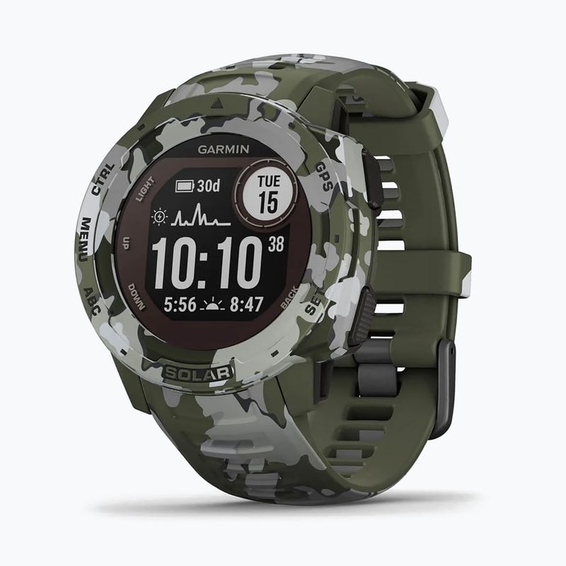 Zegarek Garmin Instinct Solar Camo Edition zielony 010-02293-06