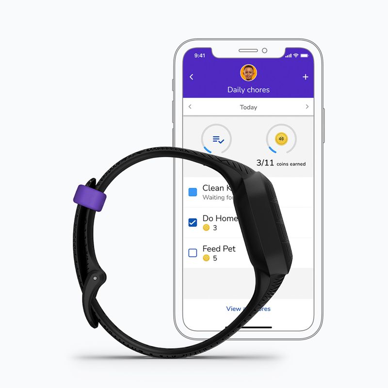Smartband dziecięcy Garmin Vivofit Jr 3 Marvel Black Panther black 6