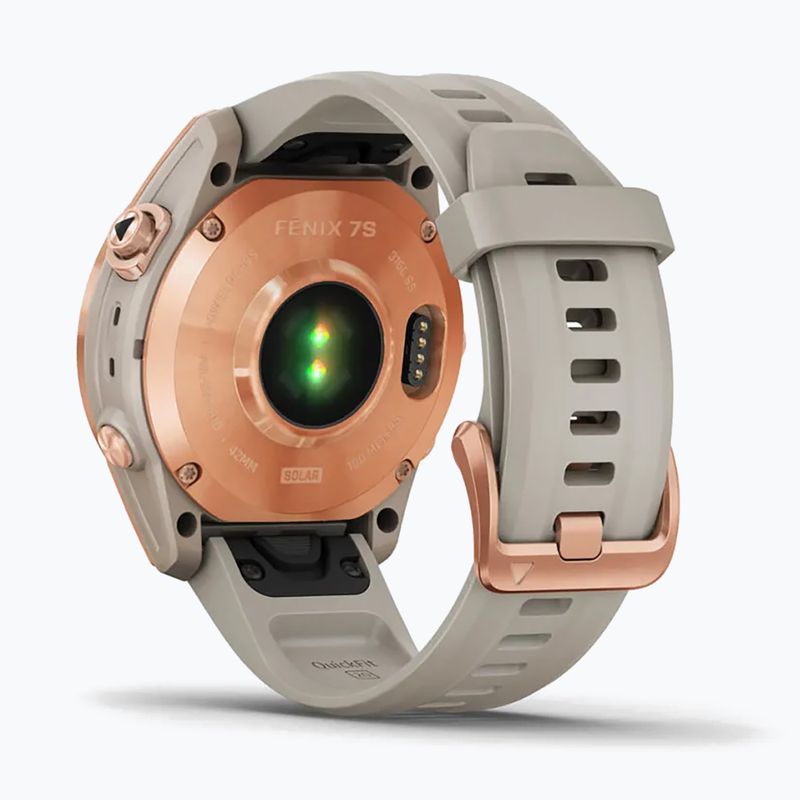 Zegarek Garmin Fenix 7S Solar Hrm Elevate Ox piaskowy 010-02539-11 6