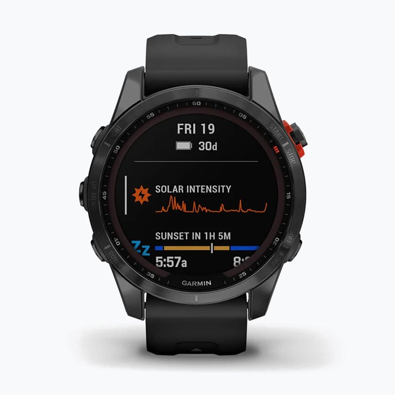 Zegarek Garmin Fenix 7S Solar Hrm Elevate Ox szary 010-02539-13 2