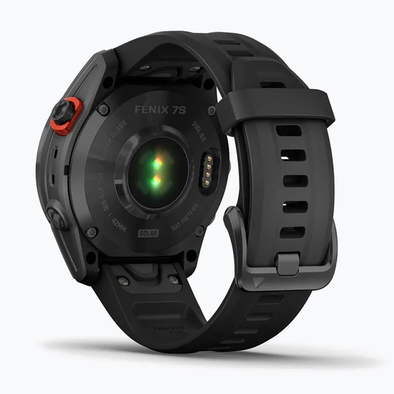 Zegarek Garmin Fenix 7S Solar Hrm Elevate Ox szary 010-02539-13 6