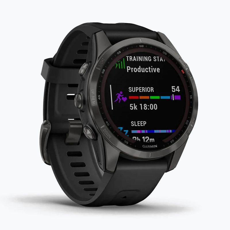 Zegarek Garmin Fenix 7S Sapphire Solar Hrm Elevate Ox czarny 010-02539-25 3