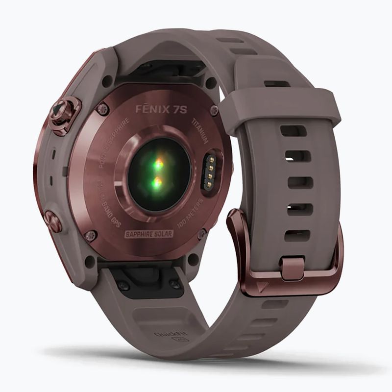 Zegarek Garmin Fenix 7S Sapphire Solar Hrm Elevate Ox brązowy 010-02539-29 6
