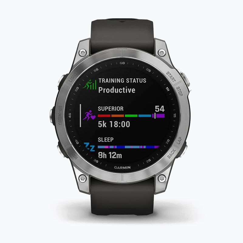 Zegarek Garmin Fenix 7 Hrm Elevate Ox srebrny 010-02540-01 2