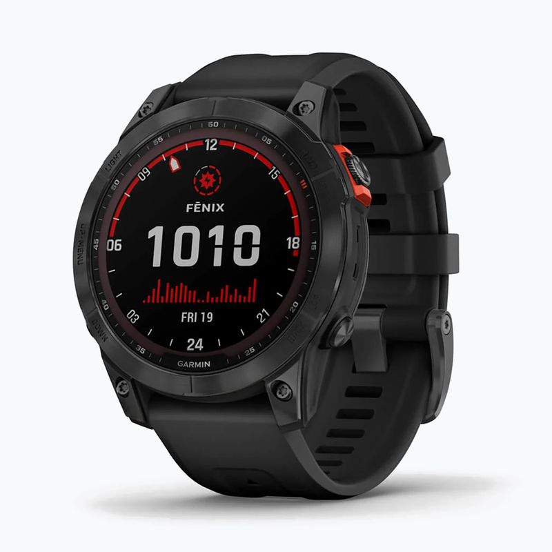 Zegarek Garmin Fenix 7 Solar Hrm Elevate Ox czarny 010-02540-11