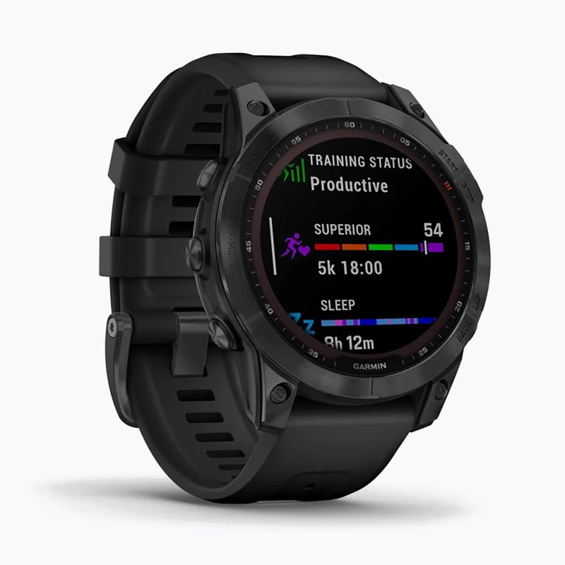 Zegarek Garmin Fenix 7 Solar Hrm Elevate Ox czarny 010-02540-11 3