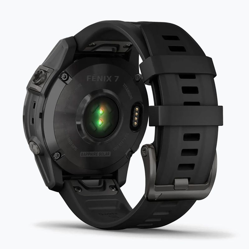 Zegarek Garmin Fenix 7 Sapphire Solar Hrm Elevate Ox czarny 010-02540-21 6