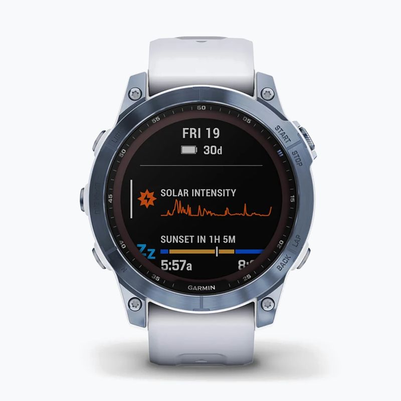 Zegarek Garmin Fenix 7 Sapphire Solar Hrm Elevate Ox niebieski 010-02540-25 2