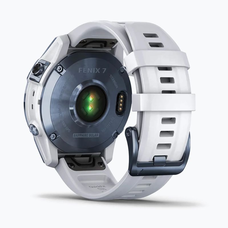 Zegarek Garmin Fenix 7 Sapphire Solar Hrm Elevate Ox niebieski 010-02540-25 6