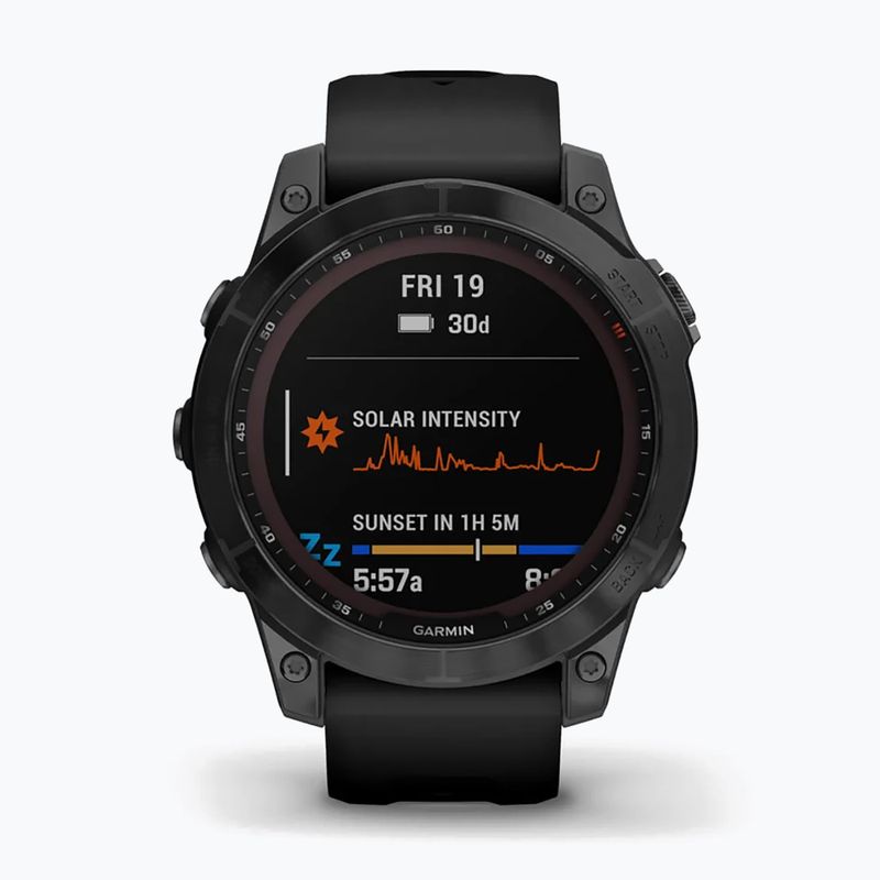 Zegarek Garmin Fenix 7 Sapphire Solar Hrm Elevate Ox czarny 010-02540-35 2