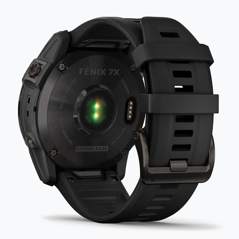 Zegarek Garmin Fenix 7X Sapphire Solar Hrm Elevate Ox czarny 010-02541-11 6