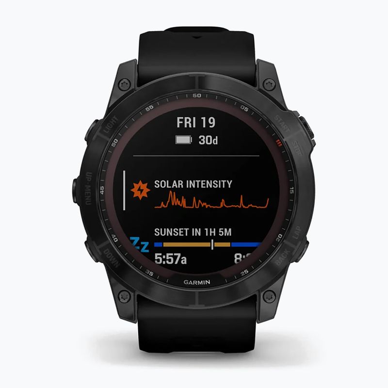 Zegarek Garmin Fenix 7X Sapphire Solar Hrm Elevate Ox czarny 010-02541-23 2