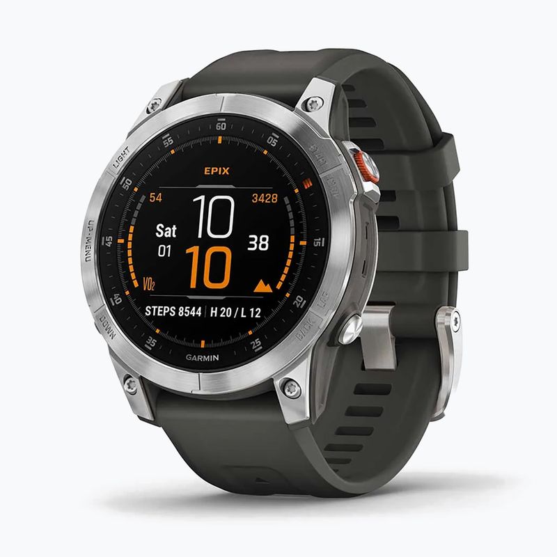 Zegarek Garmin Epix 2 Hrm Elevate Ox srebrny 010-02582-01