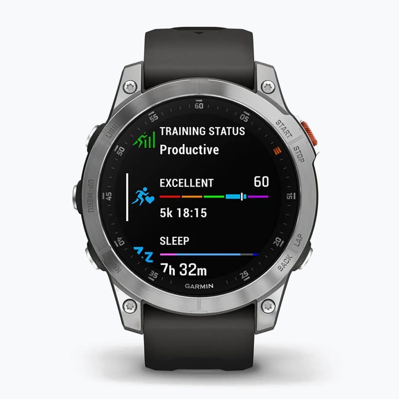 Zegarek Garmin Epix 2 Hrm Elevate Ox srebrny 010-02582-01 2