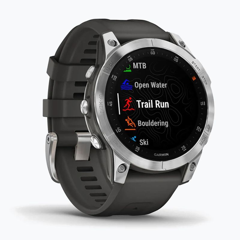 Zegarek Garmin Epix 2 Hrm Elevate Ox srebrny 010-02582-01 3