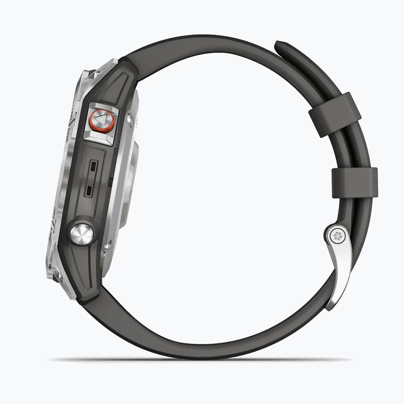 Zegarek Garmin Epix 2 Hrm Elevate Ox srebrny 010-02582-01 5