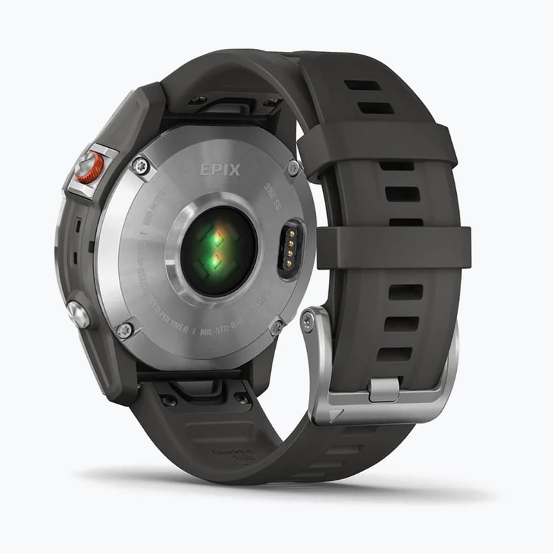 Zegarek Garmin Epix 2 Hrm Elevate Ox srebrny 010-02582-01 6