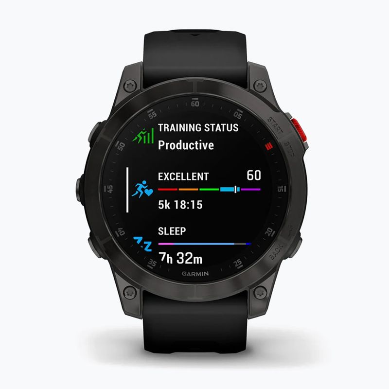 Zegarek Garmin Epix 2 Sapphire HRM Elevate Ox czarny 010-02582-11 2