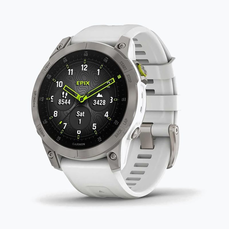 Zegarek Garmin Epix 2 Sapphire HRM Elevate Ox biały 010-02582-21