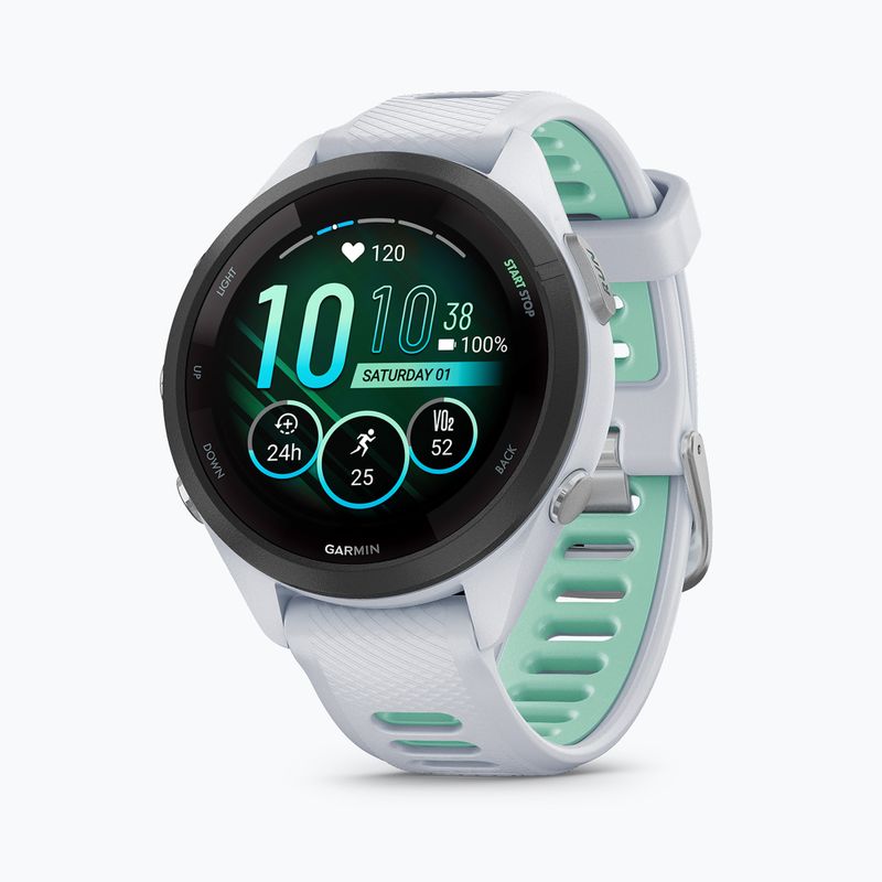 Zegarek Garmin Forerunner 265S white neo tropic/mint 3